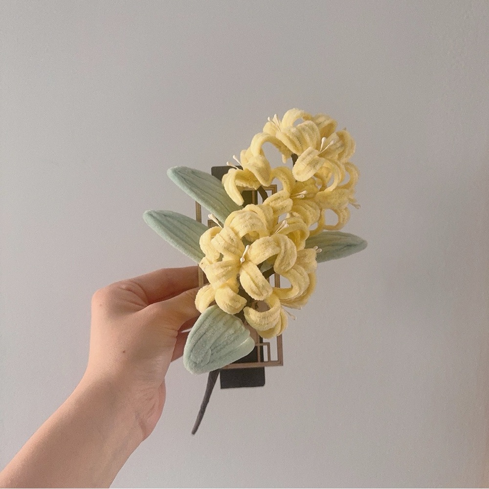 Handmade Hyacinth Floral Magnet